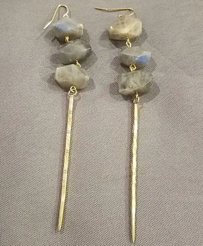 Vanessa Mooney 💕💕 Gold Gem Stone Drop Earrings