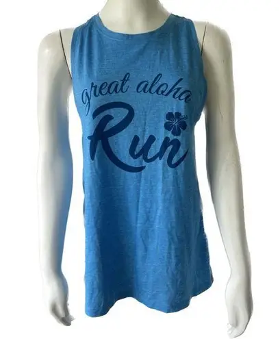 Sport-tek Great Aloha Run Women Blue Runner’s Tank Top Size Small NWOT