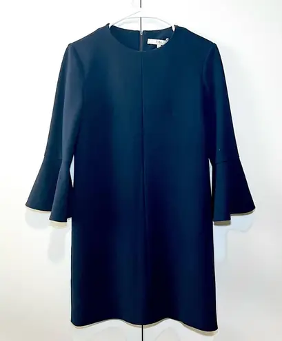 Tibi Bell Sleeve Navy Mini Dress - Size: 2