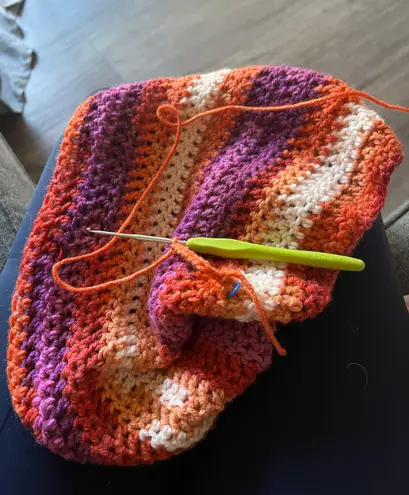 Handmade Crochet Sunset Tube Top