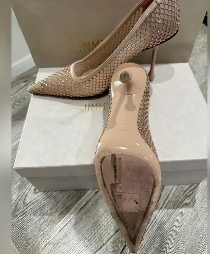 Jimmy Choo New In Box 95mm Lxia Satin Pumps Size 39