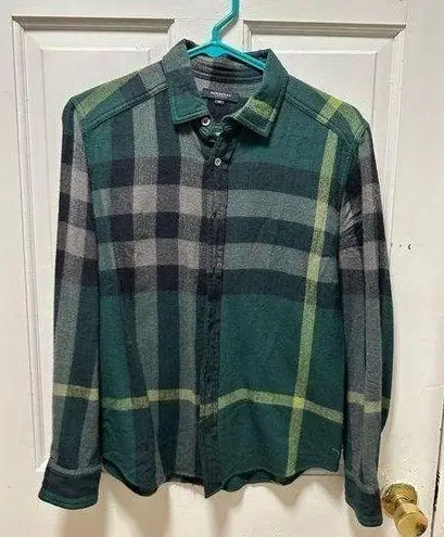 Burberry Novacheck Plaid Green Button Down