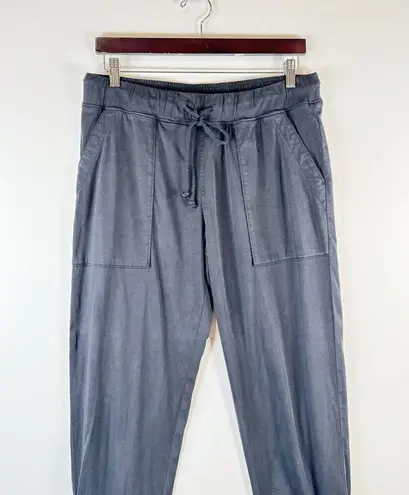 Bella Dahl Womens Pants Black Patch Pocket Jogger Relaxed Trouser Stretch Medium