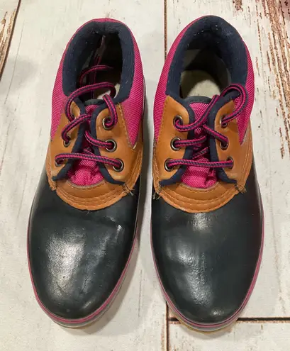 GH BASS WOMENS CALGARY BOOTS DUCK RAIN RUBBER WATERPROOF INSULATED Size 8 - Image 1