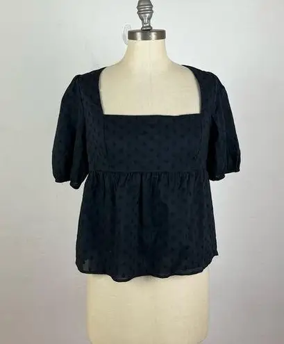 Modcloth  Farming Daisies Babydoll Top in Black