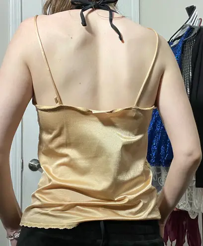 Delicates gold lace tank
