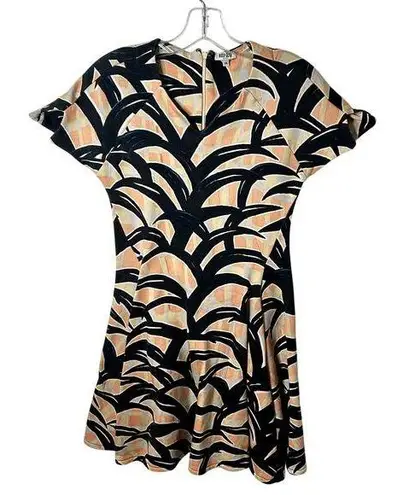 Kenzo Skater Dress Womens Size Medium Cotton Sweatshirt Vtg Y2K Navy Orange Black