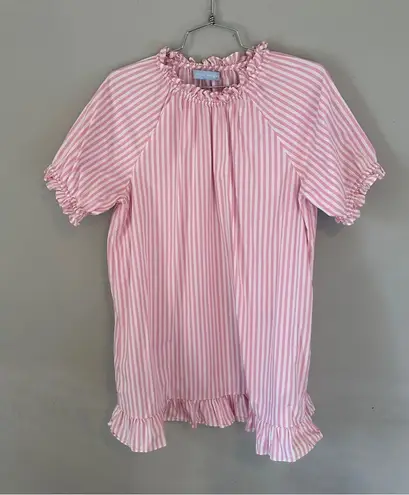 Hill House Bubblegum Stripe Katherine Nap Dress Medium Pink