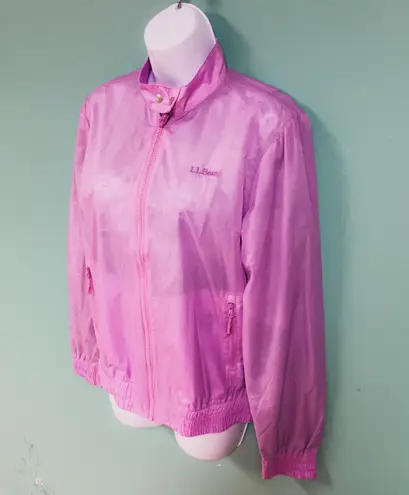 L.L.Bean Lilac Windbreaker Rain Jacket