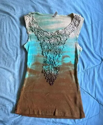 Y2K tie dye tank top Size M