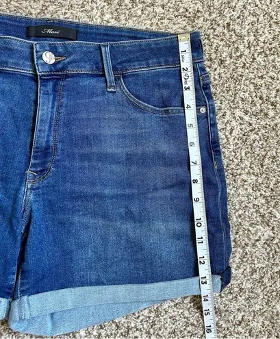 🦋 Mavi Highrise Denim Cuffed Shorts Size 12 Casual Blue