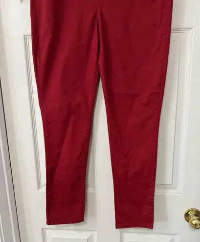 Seven7 Women's High Rise Booty Shaper Skinny
Jean in Red Dahlia Size 12 NWT