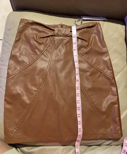 Rinaschimento RINASCIMENTO Faux Leather Mini Skirt Made in Italy