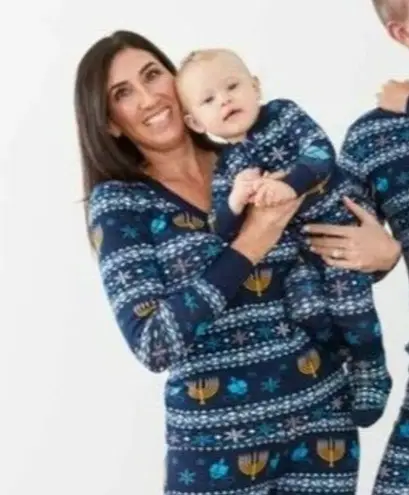 Hanna Andersson Hanukkah Women's Long John Top Small Sleep Shirt