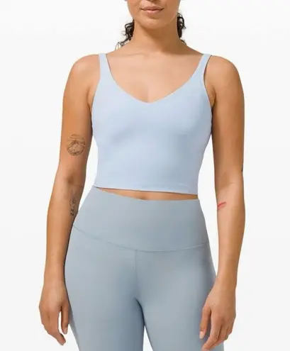 Lululemon  Align Cropped Athletic Tank Top in Blue Linen women’s size 12