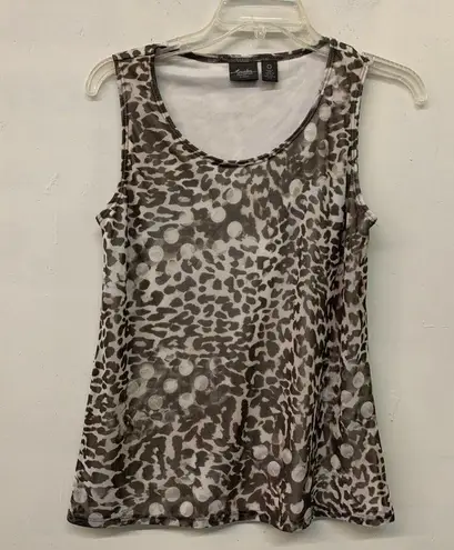 Chico's  Travelers Multicolor Slinky Two Piece Tank Cardigan Blouse