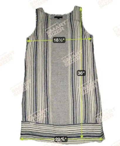 Preston & York Blue and White Linen Drees