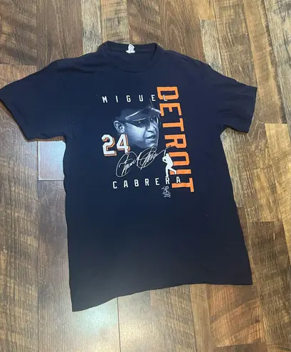 Delta Pro Weight Detroit Tigers Navy Miguel Cabrera short sleeve cotton T-shirt Size M