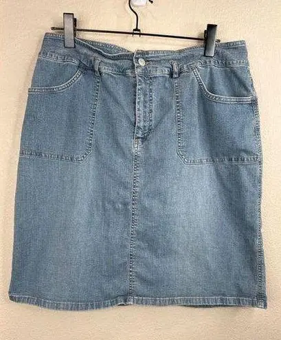 Ralph Lauren Vintage  Denim Skirt 14 Classic Boho