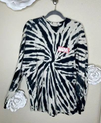 Marvel NTM: Disney Parks Black & White Tie Dye Spirit Jersey w/ Characters Sz M
