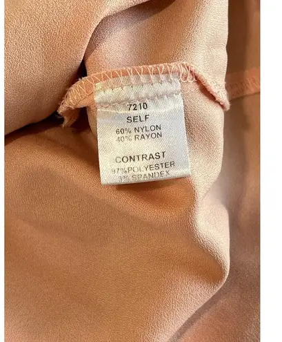 Minuet Deep Blue Pink Midi Bow Detail Lace Embroidered Dress Size Small Wedding