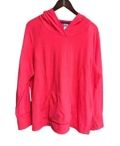 Lane Bryant  Livi Active Hoodie Size 18/20 Pink Fleece Thumb Holes Gorpcore