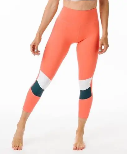 Zyia Active Tangerine Angle Block Light n Tight High-Rise Leggings crop Size 6-8