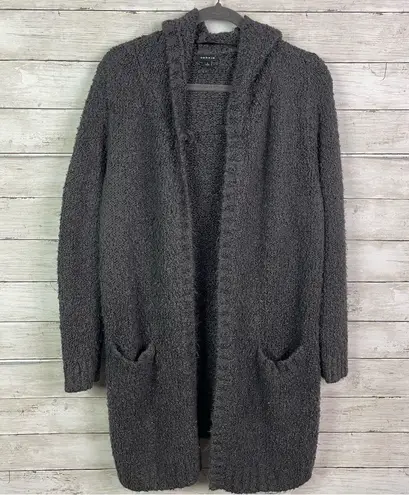 Torrid  Charcoal Grey Boucle Hooded Cardigan Coat Size 1X