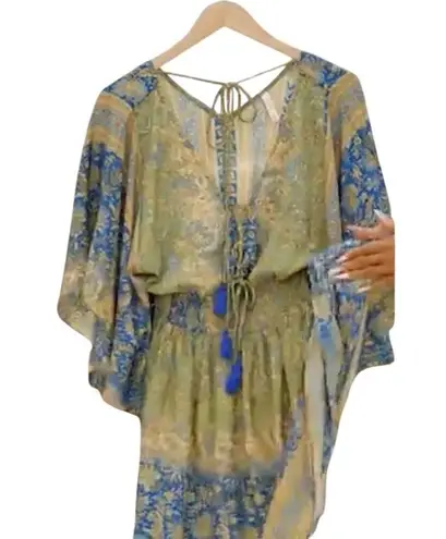 Raga Jai Paisley Print Bell Sleeve Dress Size XS New with Tag MSRP $170