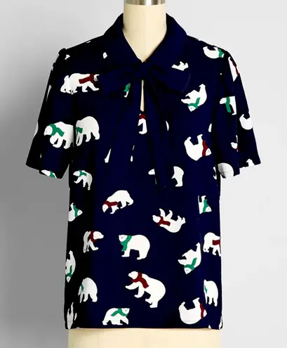 Mod ClothPositive First Impressions Tie-Neck
Blouse Size 1X thumbnail 1