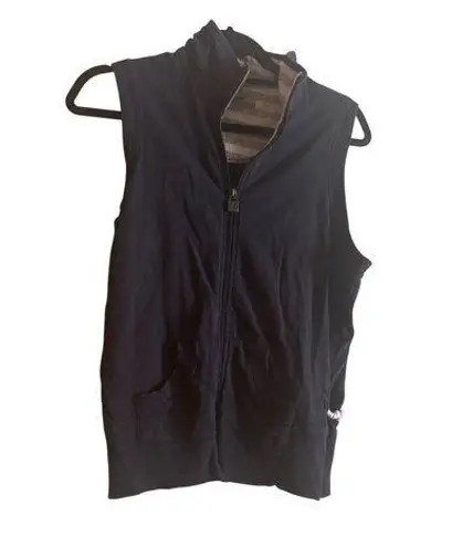 Oleg Cassini Sport Black Sleeveless Zip