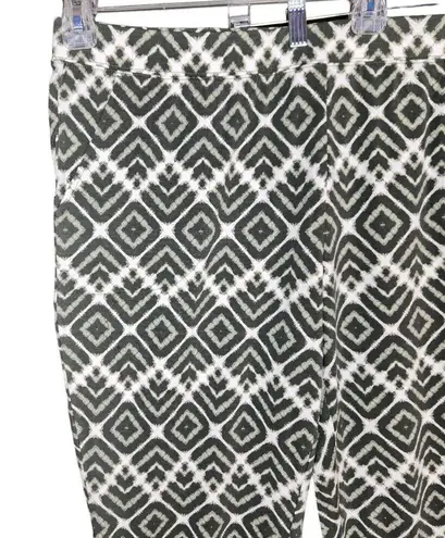 Denim & Co . Printed Jersey Slim Straight Leg Pant Dark Olive X-Large Petite NWOT