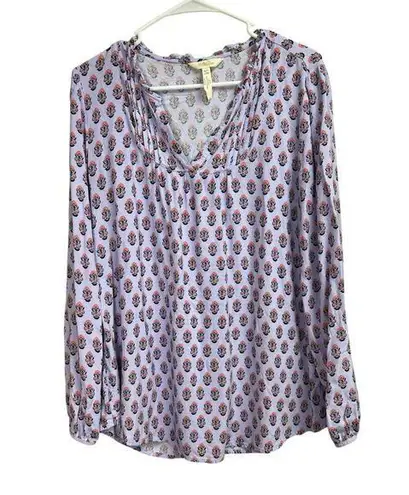 Matilda Jane  Adventure Begins Delicate Topiary Light Purple Top Paisley Large