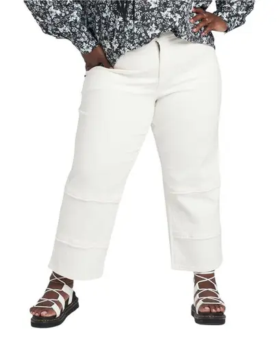 Universal Standard Erdem x Hana White Patchwork Jeans Size 8 New - Image 1