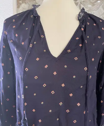 Lucky Brand Blue Design Top