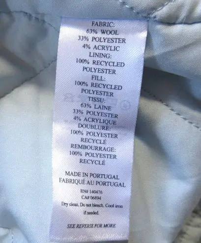 NWT Faherty Denver Blanket Coat in Rise Stripe Wool Blend Cocoon Jacket L $398 Size L