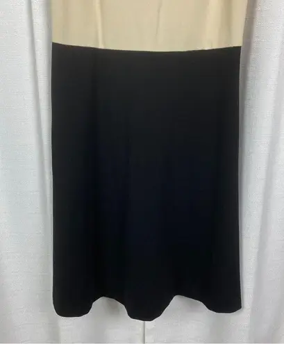 J. McLaughlin  Beige&Black Sleeveless Sheath Dress Sz.XS