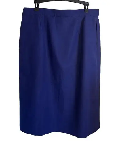 Natural Dimensions Women's Vintage Blue Midi Skirt Size 34 Casual