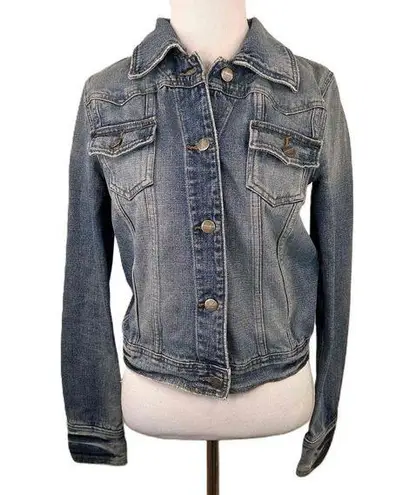 Mossimo Denim  Blue Button-Up Jean Jacket Size Medium