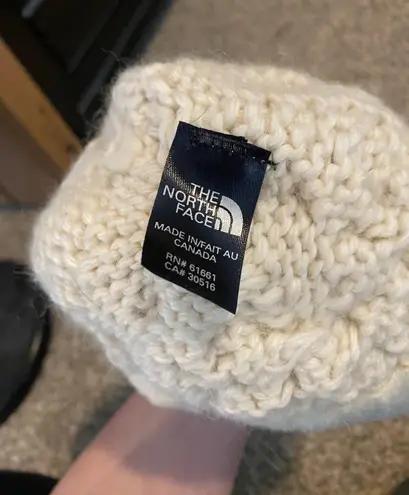 The North Face White Beanie