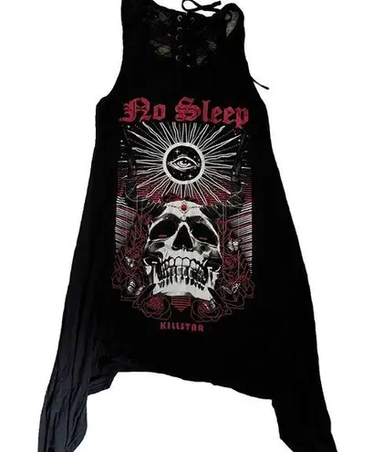 KILLSTAR  No Sleep Shark Bite Hem Dress Gothic Punk Size M