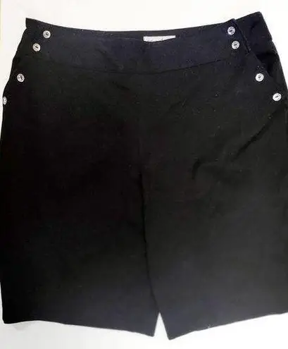 Sport Haley Black Bermuda Shorts Tailored Fit Size 8