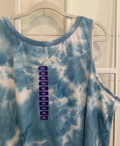 Tie Dye Athletic Tank Top Blue Size XXL