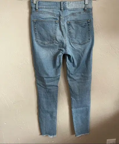 DL1961 Farrow Insta Slim Distressed Ankle Raw Hem Denim Jeans