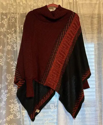 knit turtleneck poncho Size 1X