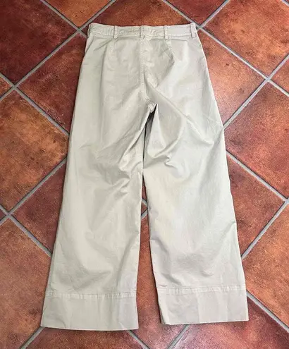 Everlane  Light Khaki Flat Front Wide Leg Chinos Pants Size 6