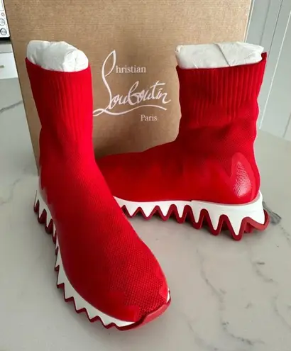 Christian Louboutin  Sharky Sock Flat Sneakers