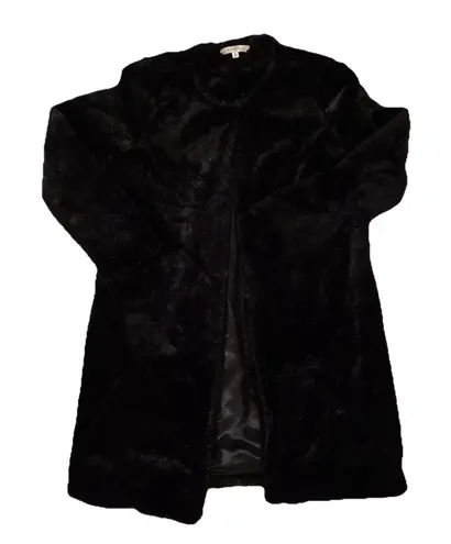 Fever Black Faux Fur Coat Jacket Evening Wear Party Women’s Small