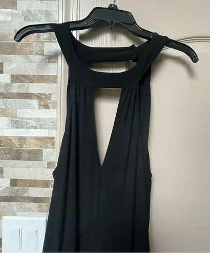 Moschino Cheap and Chic Black long pants Romper Jumpsuit open back Sz US 4