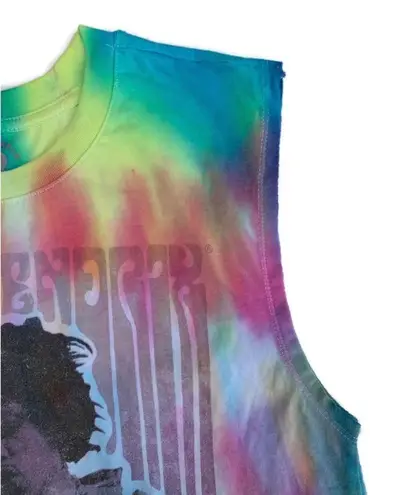 None Jimi Hendrix Authentic Hendrix Tie Dye Graphic Muscle Tank